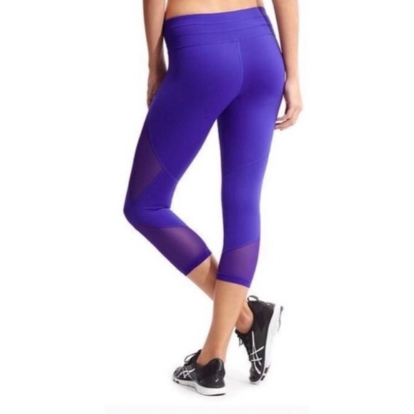 Athleta Mesh Sonar Capri Legging I Sz Med - Picture 2 of 6